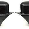 Tapas de espejos laterales, cubiertas para espejos de puerta compatibles con Dodge Charger 2011-2021 2022 (negro brillante)