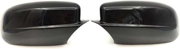 Tapas de espejos laterales, cubiertas para espejos de puerta compatibles con Dodge Charger 2011-2021 2022 (negro brillante)
