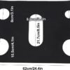 Protector para la Estufa, Protector para la Estufa de Gas, Reutilizable de PTFE Fácil de Integar con Cubiertas para Quemadores de Gas en la Estufa (Negro)