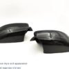 Tapas de espejos laterales, cubiertas para espejos de puerta compatibles con Dodge Charger 2011-2021 2022 (negro brillante)