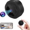 Cámara Oculta WiFi Inalámbrica Portátil, Mini Cámara de Seguridad 1080P HD con Visión Nocturna, Alerta de Detección de Movimiento para APP de Teléfono, Micromonitor para Hogar/Carro/Oficina/Bebé/Apartamento.