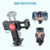 Montura de trípode para teléfono móvil ULANZI con montura de zapata fría, rotación y abrazadera ajustable para adaptador de clip de teléfono inteligente para iPhone 11 Pro Max X XR Xs Max 8 7 Plus Samsung Galaxy s10 s9 Note10 Google