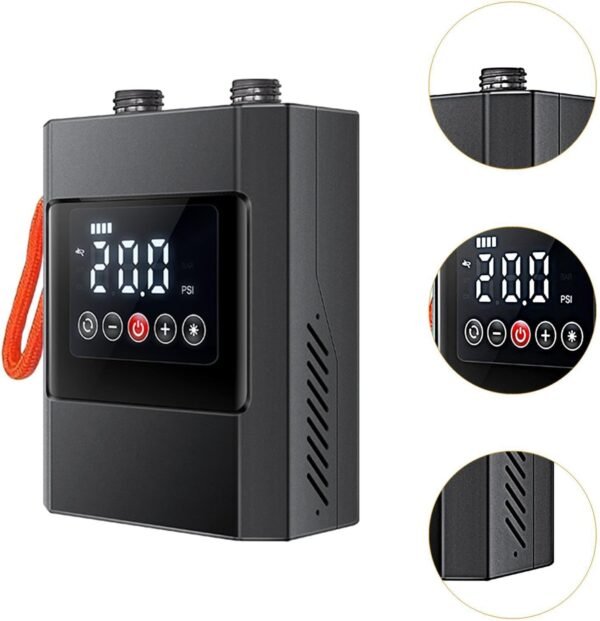 Bomba de inflado eléctrica para tablas de remo. Bomba de aire eléctrica portátil y resistente recargable para plataformas flotantes al aire libre.