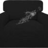 Cubierta de sofá impermeable y amplia Easy-Going al 100%, cubierta de sofá impermeable doble, funda elástica para sofá de jacquard, protector de muebles a prueba de fugas para niños, mascotas, perros y gatos, color negro.