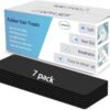 Juegos de tapetes de escalera de goma antideslizantes GOYLSER, Tapetes de escalera negros para escalones de madera, 7 Pzs Alfombras de escalera reutilizables Lavables Tapetes para escaleras Conjunto de 7