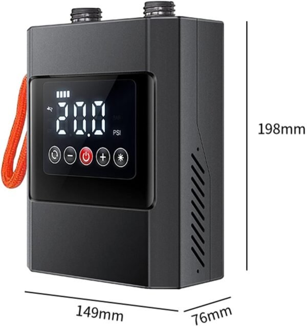 Bomba de inflado eléctrica para tablas de remo. Bomba de aire eléctrica portátil y resistente recargable para plataformas flotantes al aire libre.