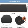 Juegos de tapetes de escalera de goma antideslizantes GOYLSER, Tapetes de escalera negros para escalones de madera, 7 Pzs Alfombras de escalera reutilizables Lavables Tapetes para escaleras Conjunto de 7