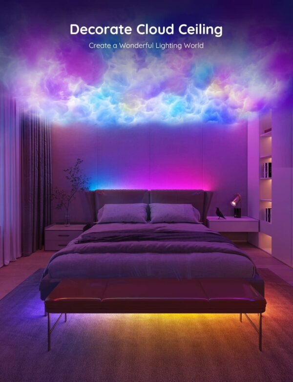 Tira de luces LED RGBIC de 100 pies de Govee, luces LED inteligentes compatibles con Alexa y Google Assistant, luces LED para dormitorio con control de app WiFi DIY segmentado múltiples colores, cambio de colores, luces LED.