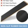 Juegos de tapetes de escalera de goma antideslizantes GOYLSER, Tapetes de escalera negros para escalones de madera, 7 Pzs Alfombras de escalera reutilizables Lavables Tapetes para escaleras Conjunto de 7