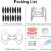 Hélices Mini 4K/Mini 2 SE/Mini SE/Mini 2: con Protector de Hélices, Extensiones de Patas de Aterrizaje, Soporte de Hélices, Cubierta de Gimbal. ¡Total de 24 piezas para el Set de Accesorios para DJI Mini 2 SE/Mini SE/Mini 2 Drone!