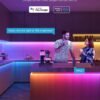Tira de luces LED RGBIC de 100 pies de Govee, luces LED inteligentes compatibles con Alexa y Google Assistant, luces LED para dormitorio con control de app WiFi DIY segmentado múltiples colores, cambio de colores, luces LED.