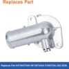 Ensamble de carcasa de termostato de aluminio mejorado. Reemplaza parte # 5184570AH, 902-3036. Compatible con Dodge Journey & Grand Caravan 2011-2021, Chrysler Town & Country, Dodge Avenger y VW Routan.
