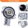 Ensamble de carcasa de termostato de aluminio mejorado. Reemplaza parte # 5184570AH, 902-3036. Compatible con Dodge Journey & Grand Caravan 2011-2021, Chrysler Town & Country, Dodge Avenger y VW Routan.