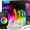 Tira de luces LED RGBIC de 100 pies de Govee, luces LED inteligentes compatibles con Alexa y Google Assistant, luces LED para dormitorio con control de app WiFi DIY segmentado múltiples colores, cambio de colores, luces LED.
