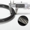 Cable de candado para bicicleta, candado de combinación de seguridad de 4 dígitos con reajuste, candado antirrobo resistente para cadena de bicicleta, candados combinados, candado de cable portátil para bicicleta motocicleta de 16 pulgadas 2 unidades
