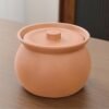 Lindo Mini Cazuela de Cocina de Arcilla - Cazuela de Cerámica Tradicional con Tapa para Cocinar de Forma Saludable - Cazuela Multiusos para Uso en Cocina Casera o Restaurante (Barro sin Esmaltar).
