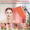 Terapia de Luz Roja para el Cuerpo, Terapia de Luz Infrarroja, Paneles de Lámpara de Terapia de Luz Roja con Soporte, Dispositivo de Terapia de Luz Roja de Led Rojo 660nm y 850nm Infrarrojo Cercano en Casa para Rostro, Cuerpo Completo, Dolor en la Piel y Espalda.