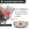 Brazalete para codo de tenista Sleeve Stars para hombres y mujeres, soporte para codo de tendonitis & correa para codo de golfistas Counterforce Band para alivio del dolor en tendones y soporte para antebrazo con 3 correas, se ajusta de 9 a 23" (Unidad) (1, Beige, Talla única)