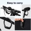 Cable de candado para bicicleta, candado de combinación de seguridad de 4 dígitos con reajuste, candado antirrobo resistente para cadena de bicicleta, candados combinados, candado de cable portátil para bicicleta motocicleta de 16 pulgadas 2 unidades
