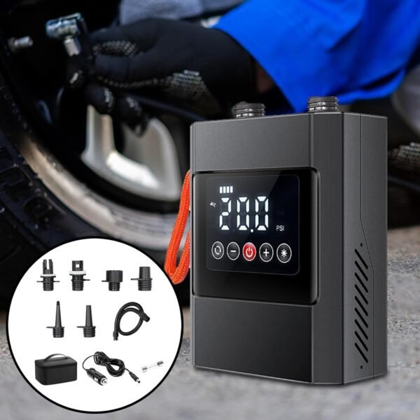 Bomba de inflado eléctrica para tablas de remo. Bomba de aire eléctrica portátil y resistente recargable para plataformas flotantes al aire libre.