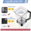 Jarra de reemplazo 72 oz XL compatible con la licuadora Ninja (Nuevo Modelo) BL610, Jarras de 72 oz para triturar compatibles con Ninja BL710WM BL710WMC CO610B CO650B CT610.