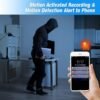 Cámara Oculta WiFi Inalámbrica Portátil, Mini Cámara de Seguridad 1080P HD con Visión Nocturna, Alerta de Detección de Movimiento para APP de Teléfono, Micromonitor para Hogar/Carro/Oficina/Bebé/Apartamento.