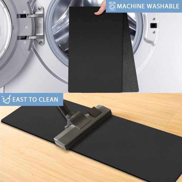 Juegos de tapetes de escalera de goma antideslizantes GOYLSER, Tapetes de escalera negros para escalones de madera, 7 Pzs Alfombras de escalera reutilizables Lavables Tapetes para escaleras Conjunto de 7
