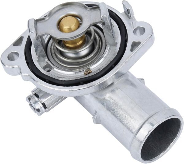 Ensamble de carcasa de termostato de aluminio mejorado. Reemplaza parte # 5184570AH, 902-3036. Compatible con Dodge Journey & Grand Caravan 2011-2021, Chrysler Town & Country, Dodge Avenger y VW Routan.