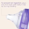 Lansinoh NaturalWave Tetina de Biberón para Bebés, Flujo Medio, Tamaño M, Anti-Cólico, Paquete de 2