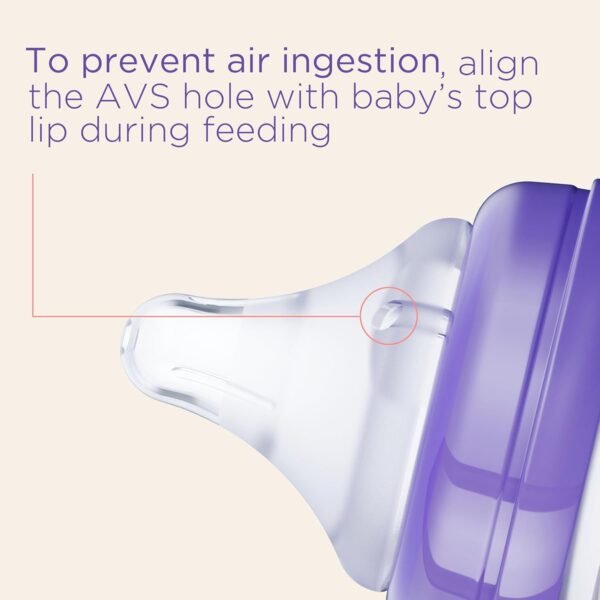 Lansinoh NaturalWave Tetina de Biberón para Bebés, Flujo Medio, Tamaño M, Anti-Cólico, Paquete de 2