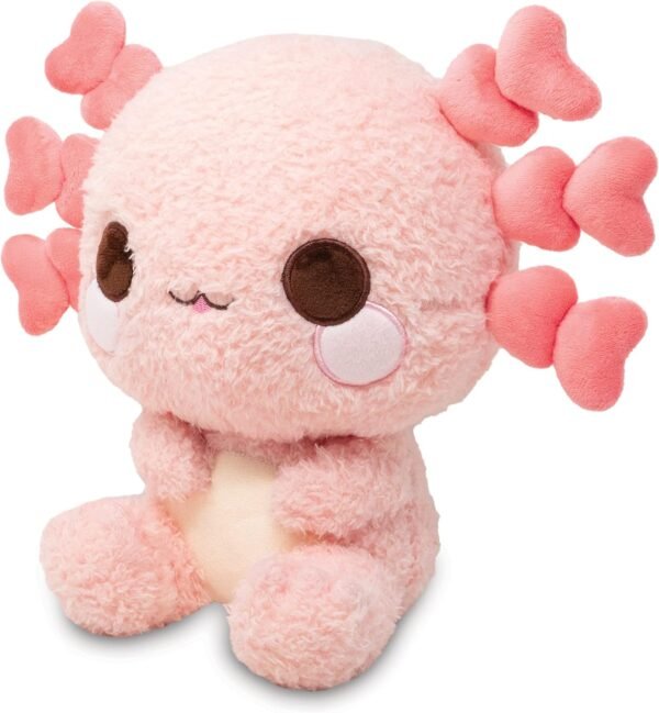 81WD7cElWHL._AC_SL1500_-5.jpg Cuddle Barn PlushGoals - Lottie, la preciosa Axolotl | Peluche coleccionable súper suave y lindo, de 9 pulgadas