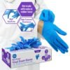 Guantes de Examen MED PRIDE NitriPride de Mezcla de Nitrilo-Vinilo, Talla Grande 100 - Sin Polvo, Libre de Látex y Caucho - Guantes Protectores de un Solo Uso No Estériles para Uso Médico, Cocina, Limpieza y Más