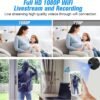 Cámara Oculta WiFi Inalámbrica Portátil, Mini Cámara de Seguridad 1080P HD con Visión Nocturna, Alerta de Detección de Movimiento para APP de Teléfono, Micromonitor para Hogar/Carro/Oficina/Bebé/Apartamento.