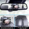 Espejo de bebé Shynerk, Espejo de seguridad para asiento de carro para bebé mirando hacia atrás con amplia vista cristalina, a prueba de golpes, rotación 360°, probado y certificado en caso de choque.