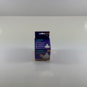 Lansinoh NaturalWave Tetina de Biberón para Bebés, Flujo Medio, Tamaño M, Anti-Cólico, Paquete de 2