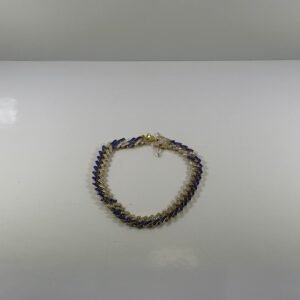 Collar Charles Raymond Zig Zag con Incrustaciones de Bling - Nuevos Eslabones tipo Z Cubanos con 3 Filas de Diamantes en Cada Lado - GJ19101611